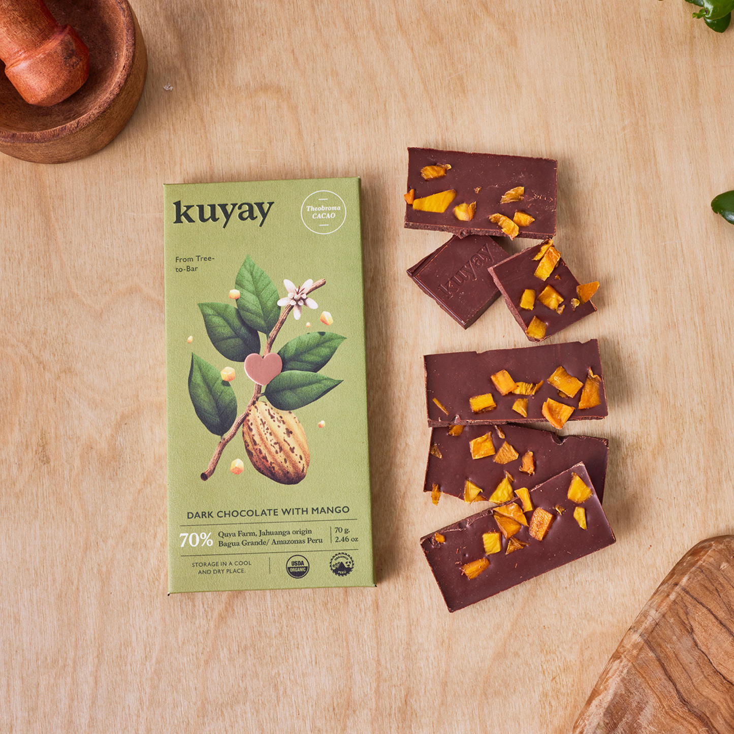 Chocolate 70% Mango 70gr