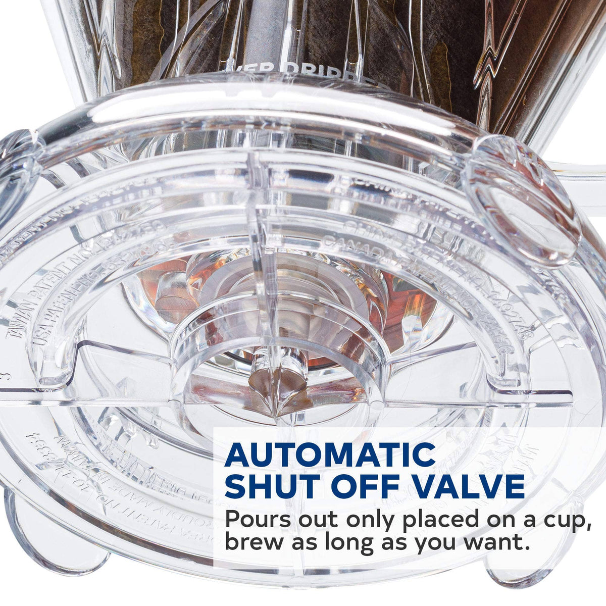 Clever Coffee Dripper and Filters, Large 18 oz - Clear Gray Sable Brew