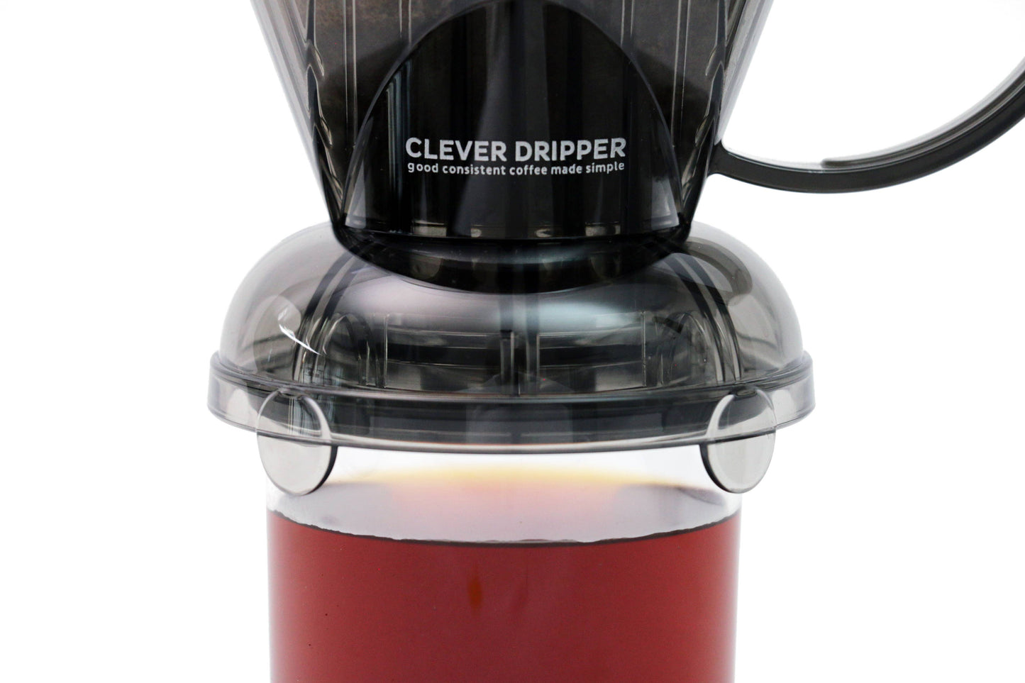 Clever Coffee Dripper and Filters, Large 18 oz - Clear Gray Sable Brew