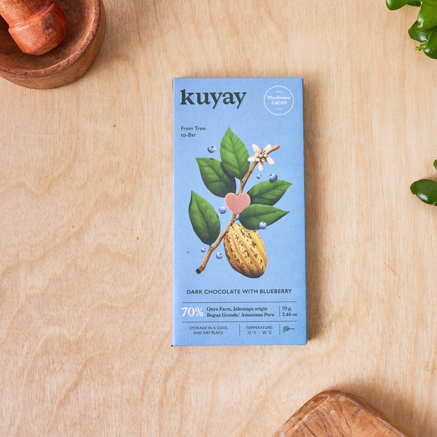 Chocolate 70% Blueberry 70gr