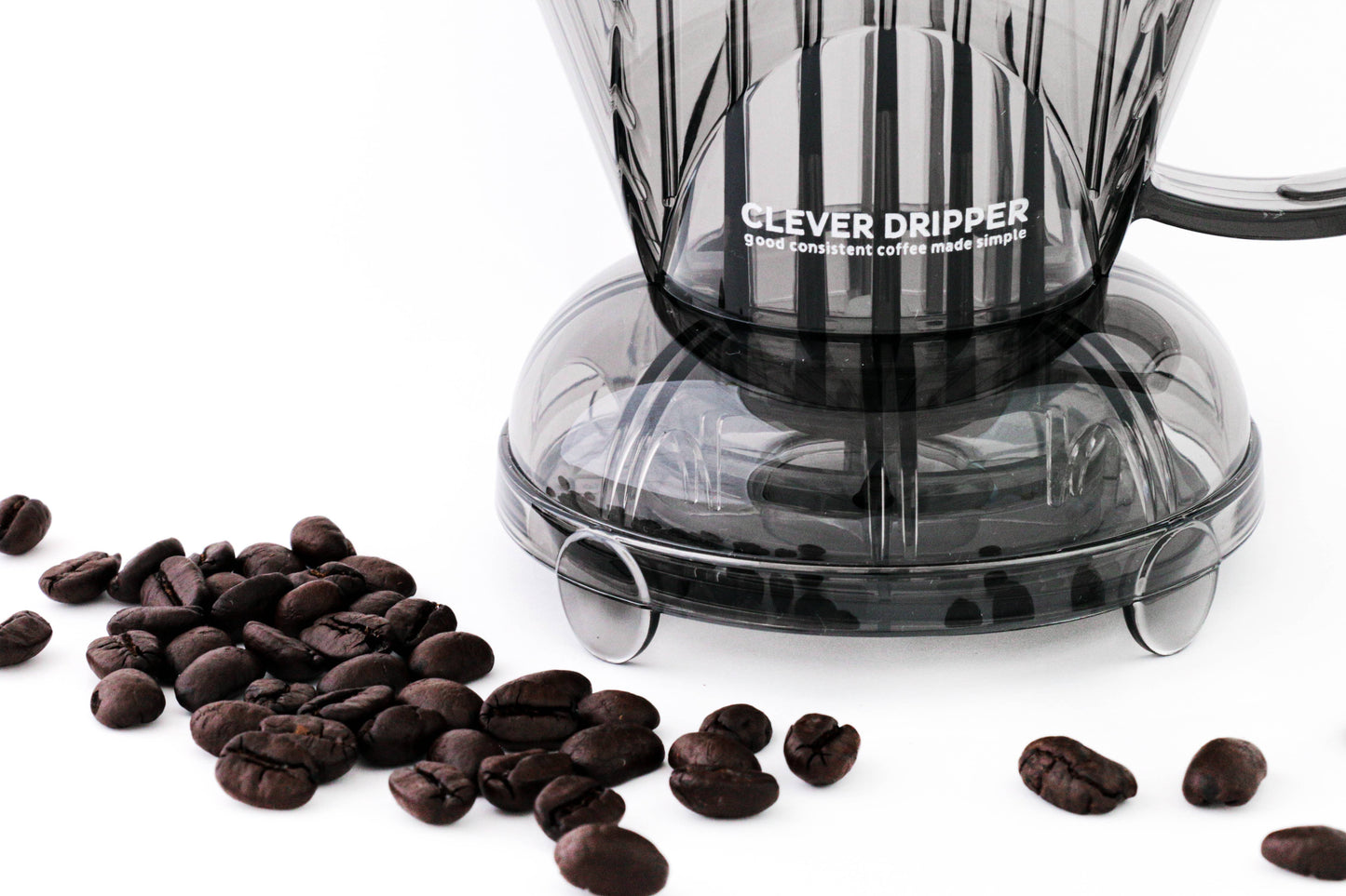 Clever Coffee Dripper and Filters, Large 18 oz - Clear Gray Sable Brew