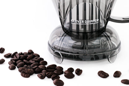 Clever Coffee Dripper and Filters, Large 18 oz - Clear Gray Sable Brew